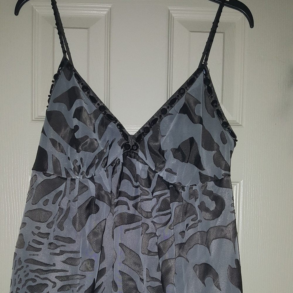 Nicole Black and Grey Tunic